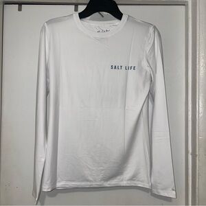 Salt Life Men's Classic White Long Sleeve Tee